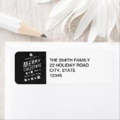 RUSTIEK CHALKBOARD VAKANTIEADRES LABEL (Insitu)