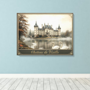 Rustiek Château de Vizille  Frans Kasteel Canvas Afdruk