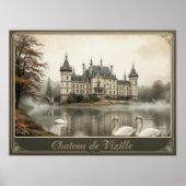 Rustiek Château de Vizille Frans Kasteel Poster (Voorkant)