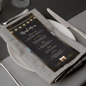 Rustiek Cheers Whiskey Shot Thema 4x9 Drink Menu