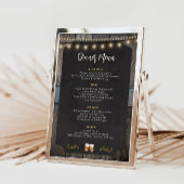 Rustiek Cheers Whiskey Shot Thema 5x7 Diner Menu