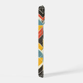 rustiek chevron mozaïek iPhone 15 case (Rechterkant)