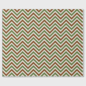 Rustiek Chevron Patroon Cadeaupapier (Vlak)