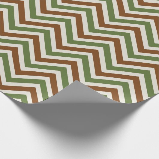 Rustiek Chevron Patroon Cadeaupapier (Hoek)