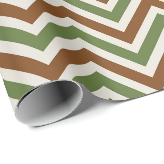Rustiek Chevron Patroon Cadeaupapier (Rol Hoek)