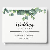 Rustiek Chic Eucalyptus Boeket Huwelijk Gastenboek (Voorkant)