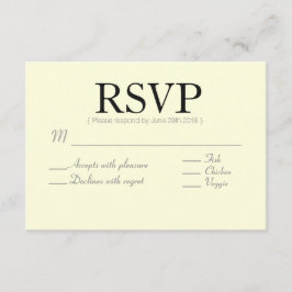 Rustiek chic | Pijl aangepast | RSVP-kaart RSVP Kaartje