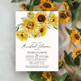 Rustiek Chic Zonnebloem Vrijgezellenfeest Kaart