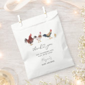 Rustiek Chicken Theme Baby shower Bedankzakje (Geknipt)
