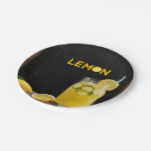 Rustiek citroen limonade Baby shower Papieren Bordje (Gekanteld)