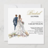 Rustiek Classic Boho Floral Vrijgezellenfeest Kaart (Voorkant)