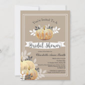 Rustiek Classy Country Pumpkins Vrijgezellenfeest Kaart (Voorkant)