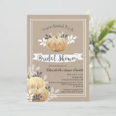 Rustiek Classy Country Pumpkins Vrijgezellenfeest Kaart (Staand voorkant)