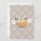 Rustiek Classy Country Pumpkins Vrijgezellenfeest Kaart (Achterkant)