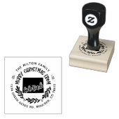 Rustiek Colorado Vrolijk Kerstmis Retouradres Rubberstempel (Gestempeld)