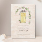 Rustiek Cottage Tuin Bruiloft Kaart