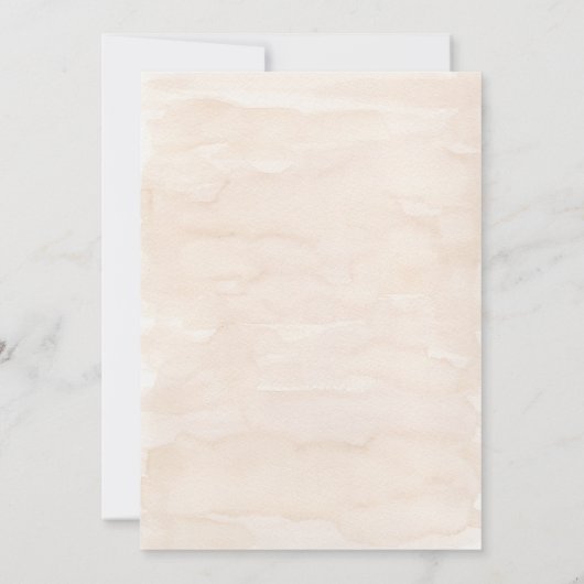 Rustiek Cottage Tuin Bruiloft Kaart (Achterkant)