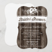 Rustiek Country Chic Vrijgezellenfeest Kaart (Voorkant / Achterkant)