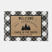 Rustiek Country Family Welkom in de Bossen Cabin Deurmat (Voorkant)