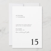 Rustiek Country Script Boho Fotobruiloft Kaart (Achterkant)