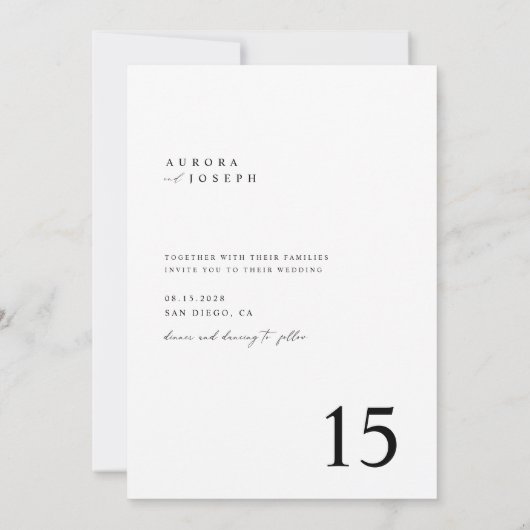 Rustiek Country Script Boho Fotobruiloft Kaart (Achterkant)