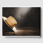 Rustiek Cowboy Begrafenismonument Gastenboek (Achterkant)