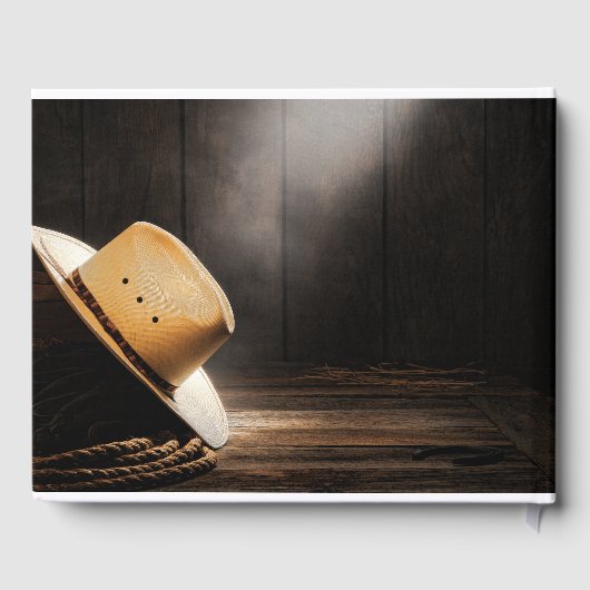 Rustiek Cowboy Begrafenismonument Gastenboek (Achterkant)