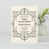 Rustiek  Cowboy Bruiloft Land Lijst Kaart (Staand voorkant)