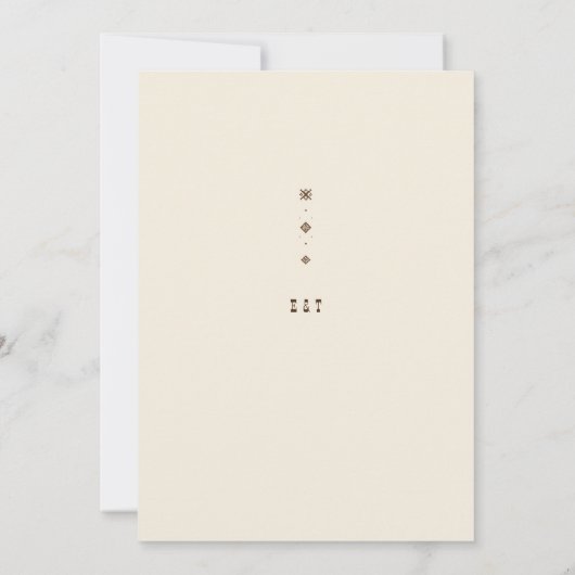 Rustiek  Cowboy Bruiloft Western Lijst Kaart (Achterkant)