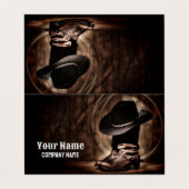 Rustiek  cowboylaarzen western land visitekaartje (Buitenkant ongevouwen)