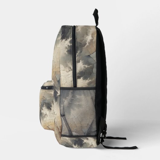 Rustiek Crackle Abstract Bedrukte Rugzak (Rechts)