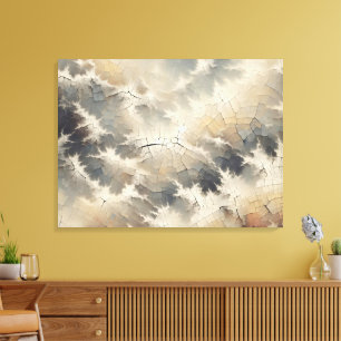 Rustiek Crackle Abstract Canvas Afdruk