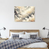 Rustiek Crackle Abstract Canvas Afdruk (Insitu (Slaapkamer))