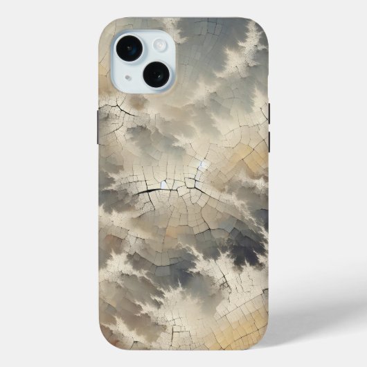 Rustiek Crackle Abstract Case-Mate iPhone Case (Achterkant)
