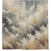 Rustiek Crackle Abstract Douchegordijn (Voorkant)