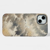 Rustiek Crackle Abstract iPhone Hoesje (Achterkant horizontaal)
