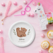 Rustiek Cub Beer Kids Verjaardagsfeest Papieren Bordje (Feest)