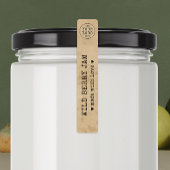 Rustiek  Custom Logo Food Jar Lid Seal Label
