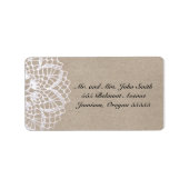  rustiek dagelijks adreslabel etiket (Voorkant)