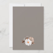 Rustiek Daisy Floral Baby shower Kaart (Achterkant)