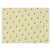 Rustiek Daisy geel bloemengingham patroon Tafelkleed (Voorkant (Horizontaal))