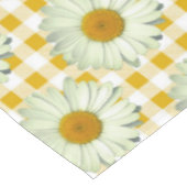 Rustiek Daisy geel bloemengingham patroon Tafelkleed (Gekanteld)