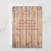 Rustiek Dank u Poinsettia Gift Kaart Houder (Achterkant)