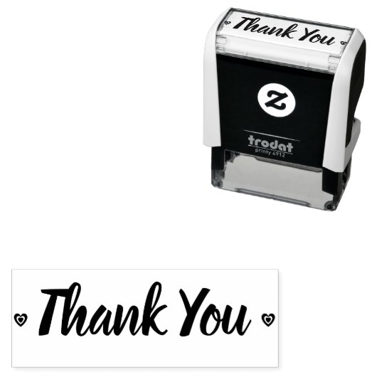 Rustiek dank u Retro Hearts Zelfinktende Stempel (In situ)