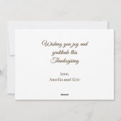 Rustiek dankbaar dankbaar gezegend herfsthuisje feestdagenkaart (Achterkant)