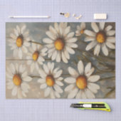 Rustiek decoupage tissuepapier met madeliefjes (Craft)