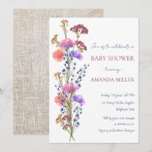 Rustiek Delicaat Acryl Bloemen Boeket Baby shower