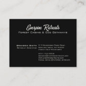 Rustiek dennenbos waterverf natuur landschap visitekaartje (Achterkant)