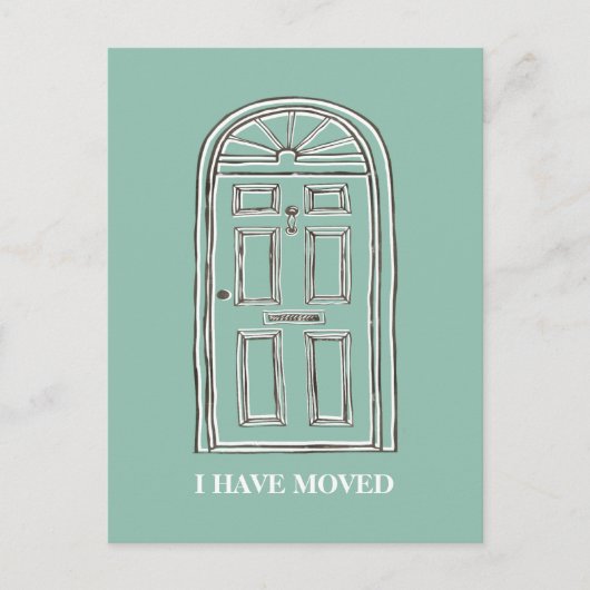 Rustiek Deurbewegende Aankondiging Briefkaart (Voorkant)