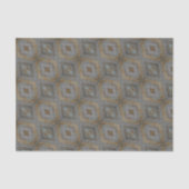 Rustiek Diamond Patroon Verweerde Woodgrain Tissuepapier (Voorkant)